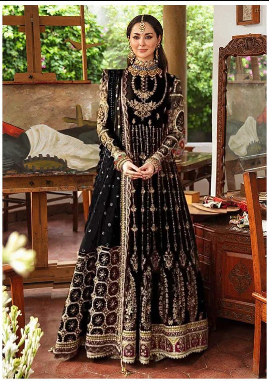 AFROZEH Net Wedding Luxury 3-Pcs