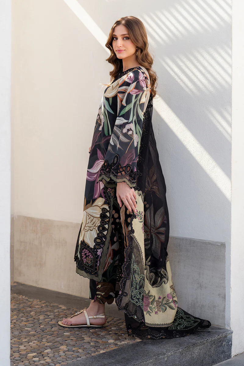 BAROQUE Embroidered Printed Lawn 3-Pcs