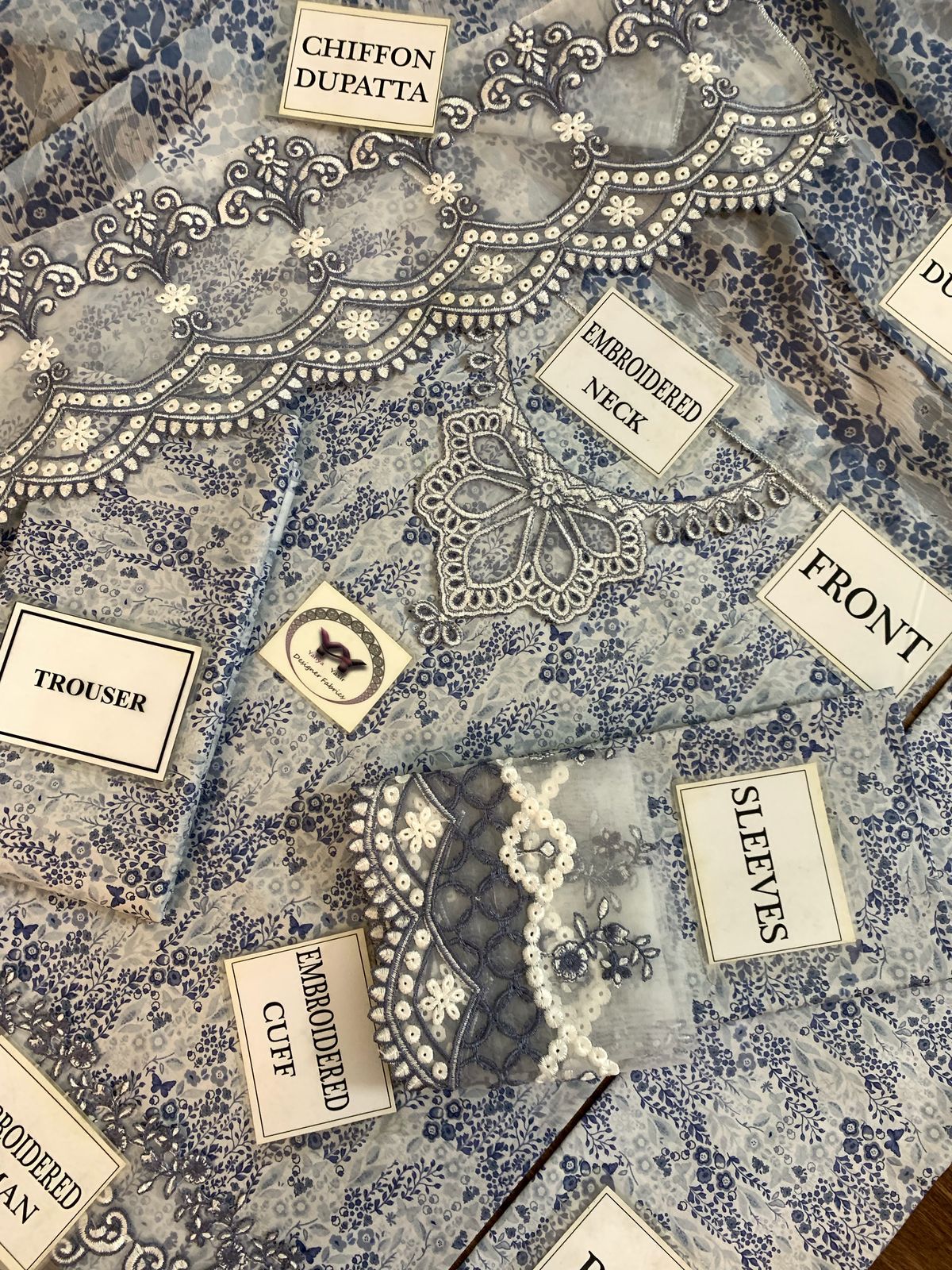 MOHAGNI Heavy Embroidered 3-Pcs