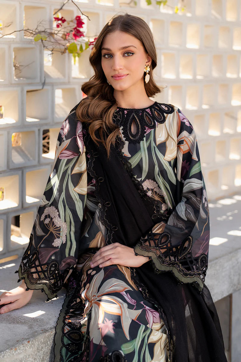 BAROQUE Embroidered Printed Lawn 3-Pcs