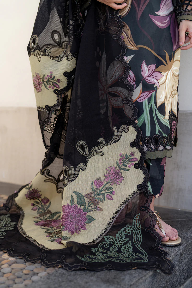 BAROQUE Embroidered Printed Lawn 3-Pcs
