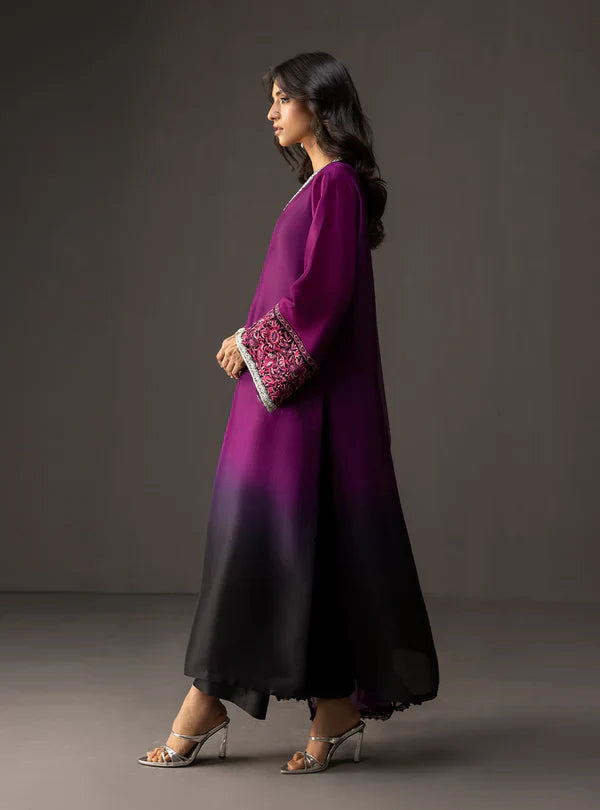 Zainab Chottani - Embroidered Silk 3-Pcs Suit