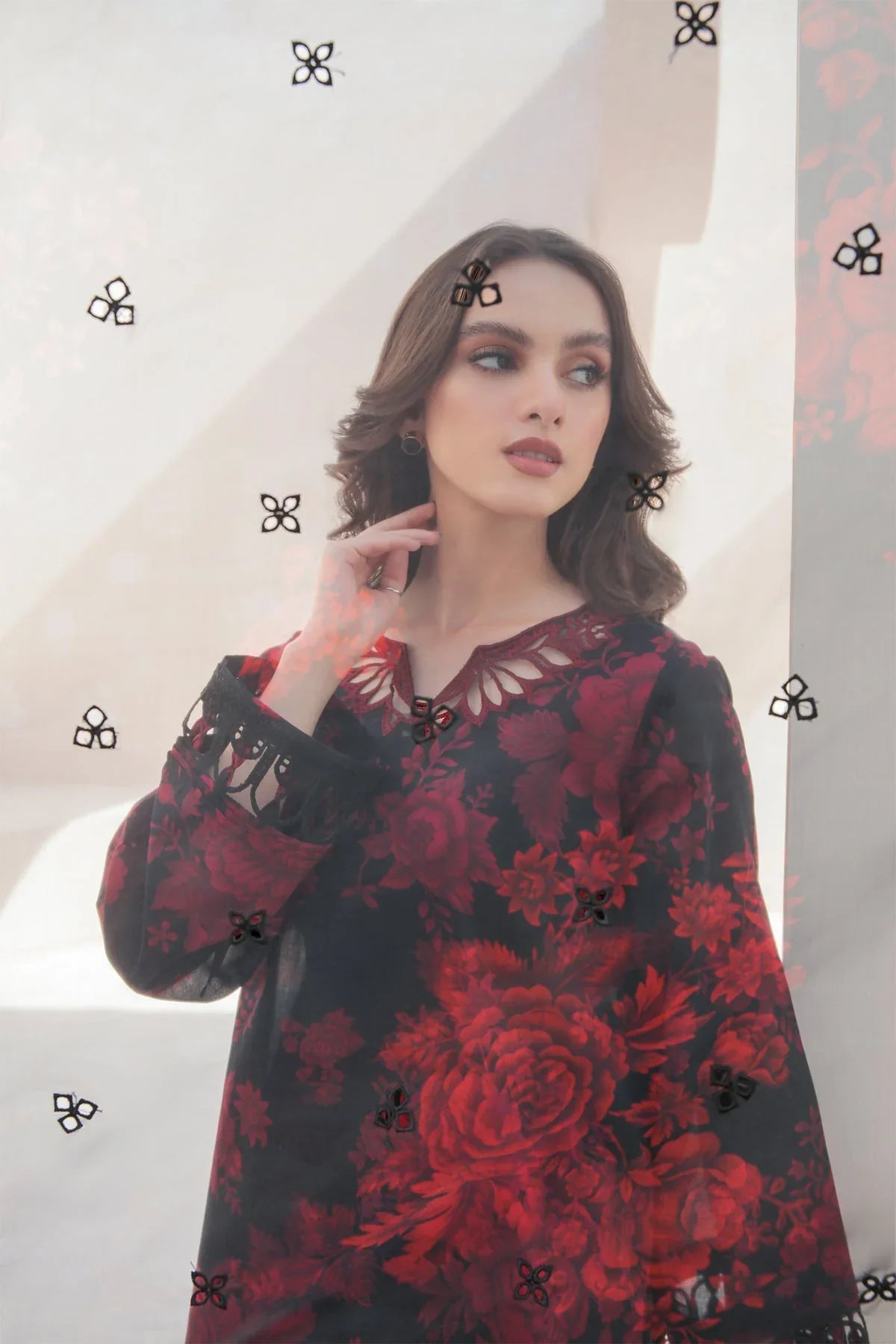 BAROQUE Printed Lawn 3-Pcs Suit