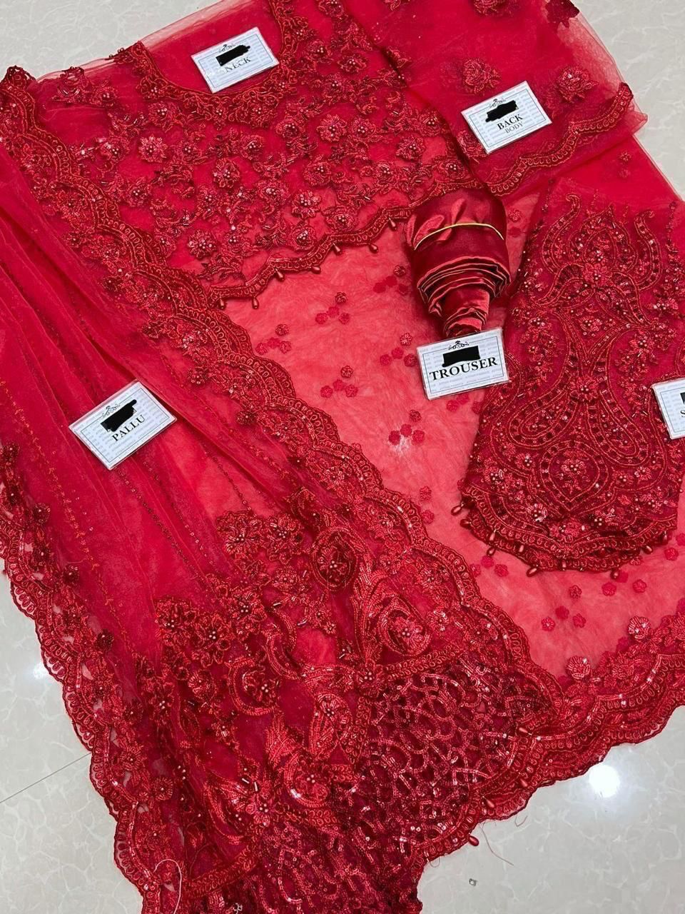 MARIA.B Fully Heavy Embroidered Net Saree