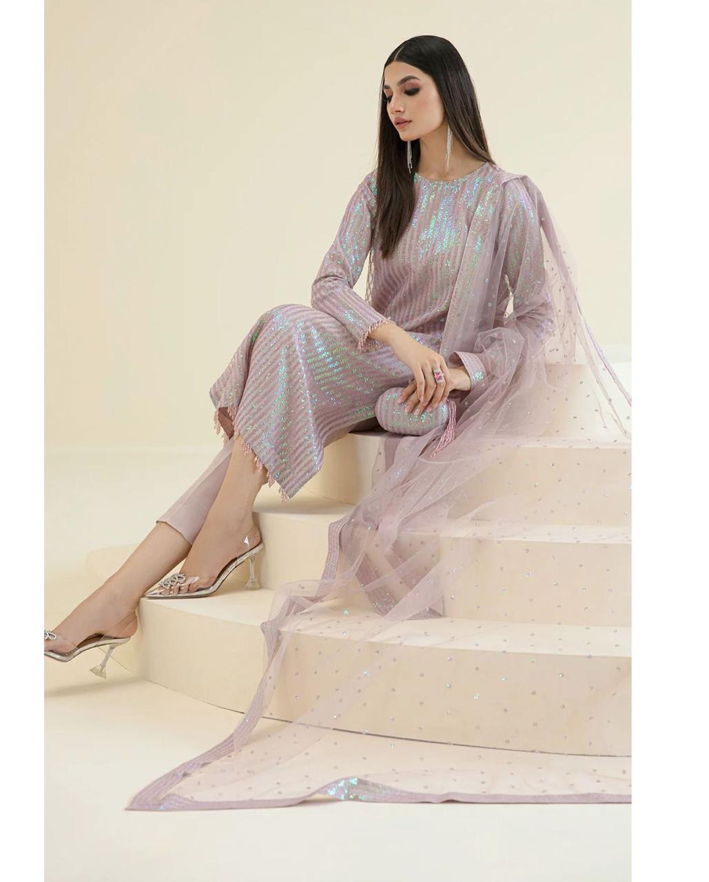 BAROQUE Luxury Party Wear 3-Pcs