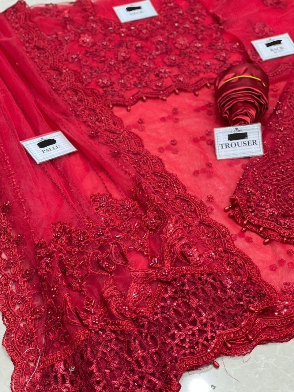 MARIA.B Fully Heavy Embroidered Net Saree