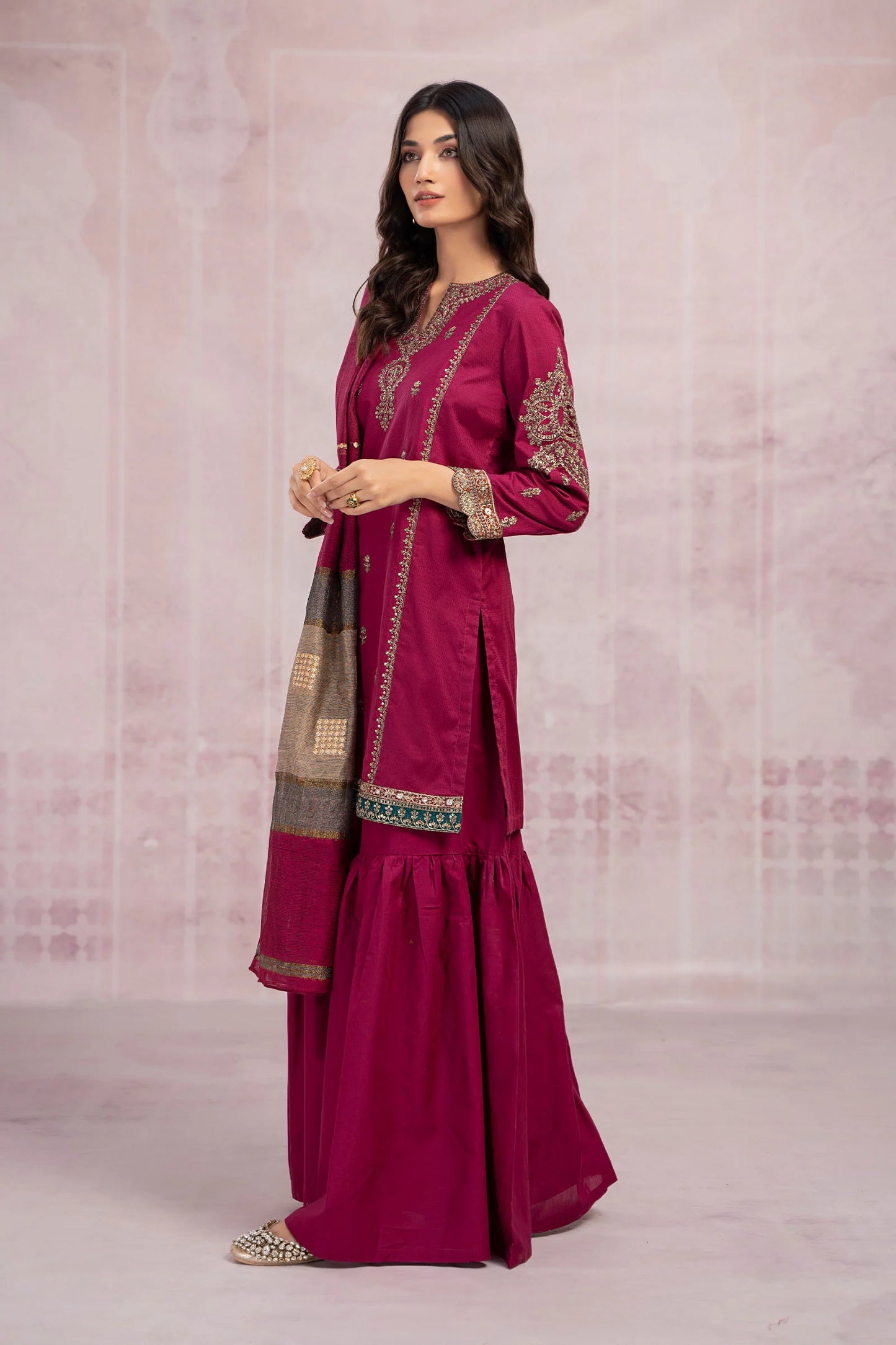 MARIA B Danak Luxury Embroidered 3-Pcs