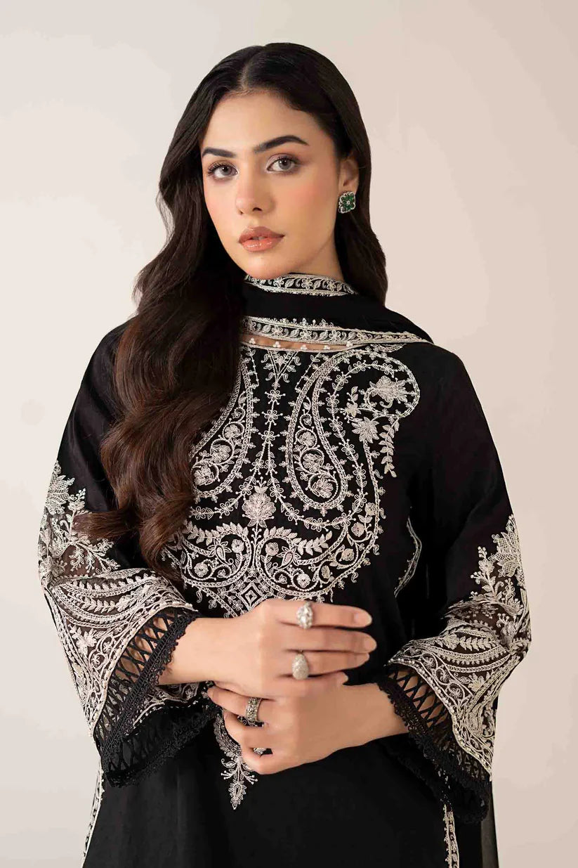 MARIA.B Luxury Embroidered Dhanak 3-Pcs