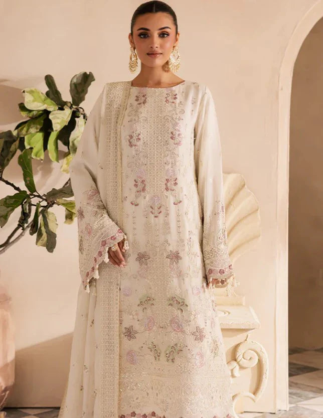 EMAN ADEEL Chiffon Heavy Embroidered 3-Pcs