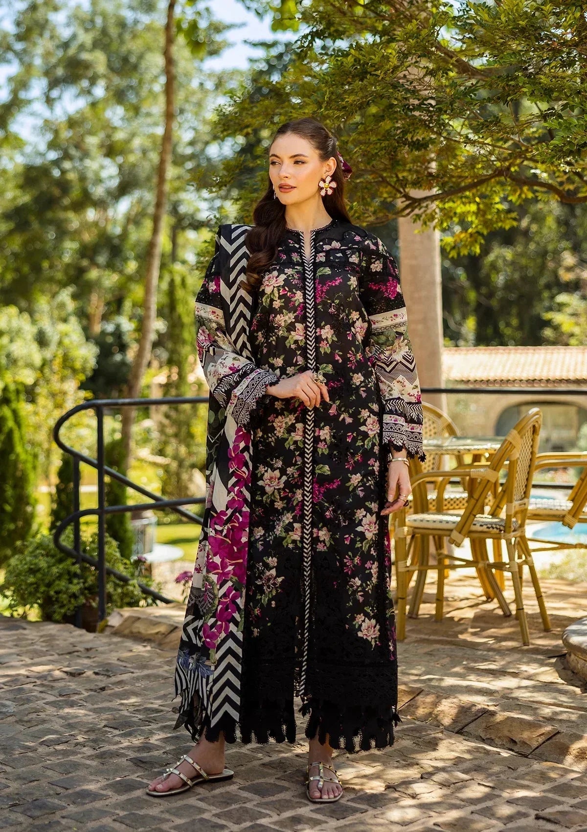 ELAF Premium - Print Chickankari 25 3-Pcs