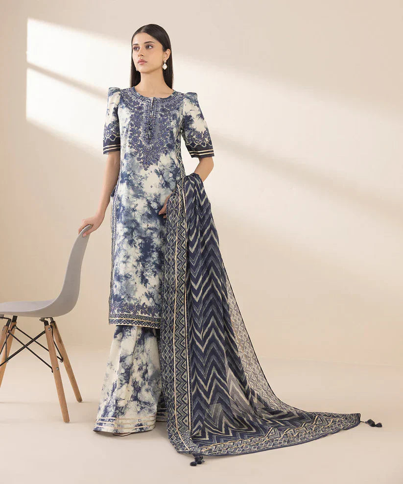SAPPHIRE Premium Lawn Suit 3-Pcs