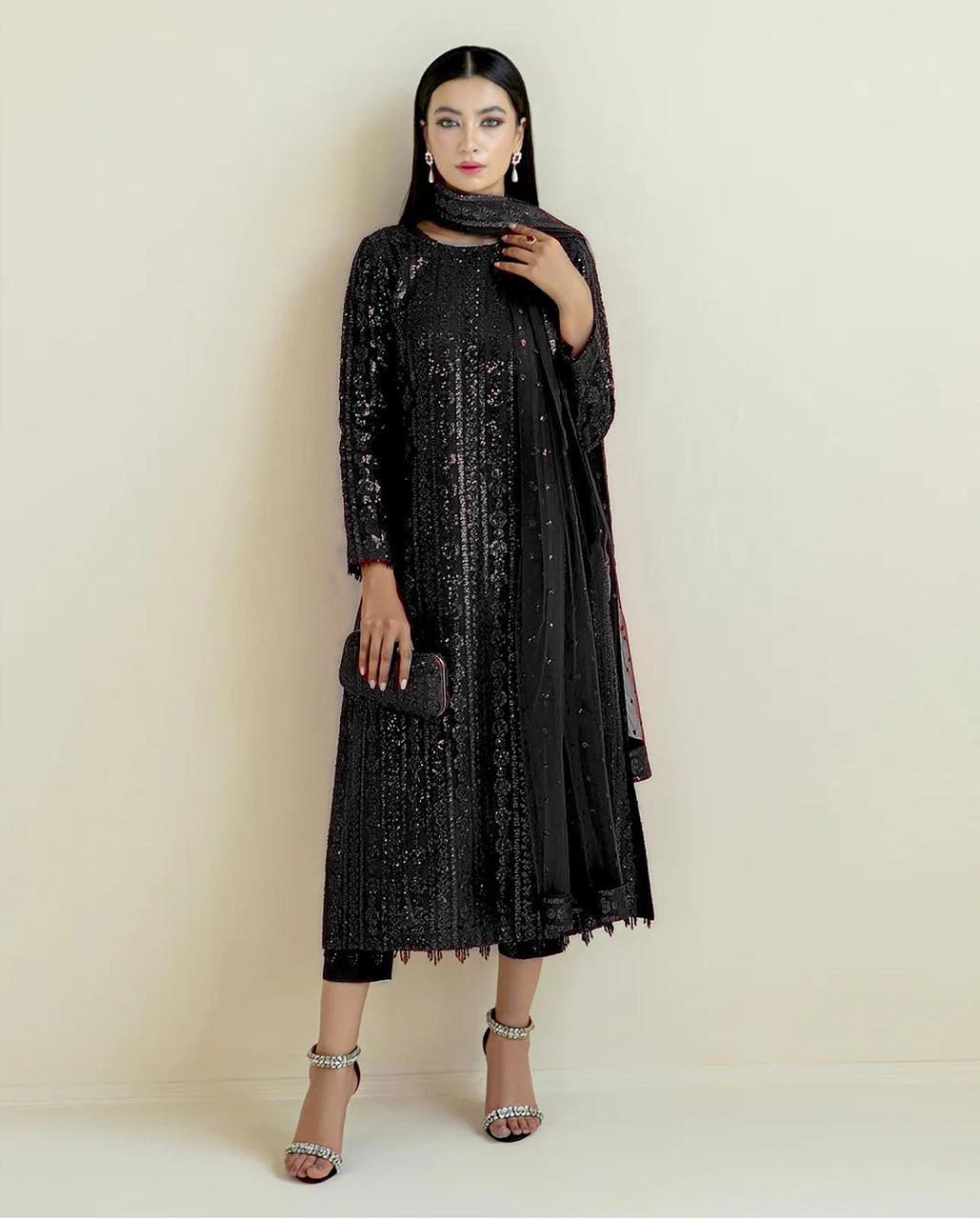 BAROQUE Luxury Party Wear 3-Pcs