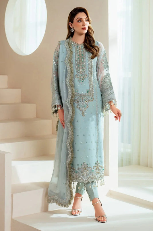 ALIZEH Luxury Organza Fancy Wear 3-Pc Suit