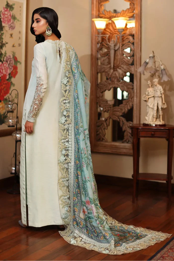 AZURE LUXURIOUS SILK Fancy 3-Pcs