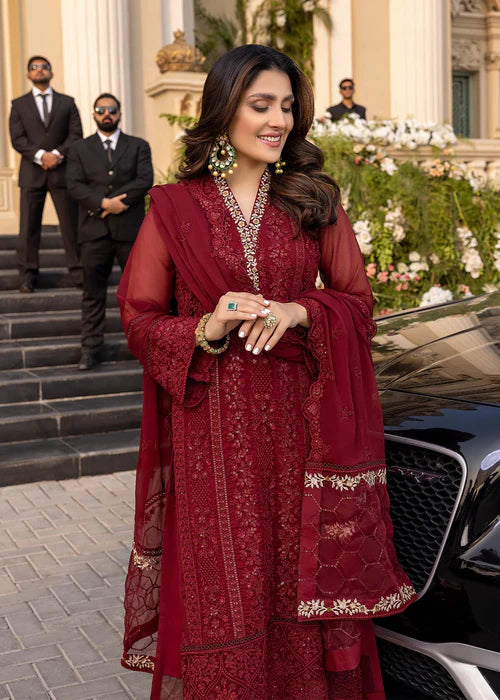 AZURE CHIFFON Stylish Fancy 3-Pc Suit