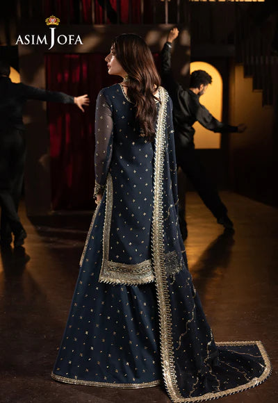ASIM JOFA Full Embroidered Wedding -Pcs