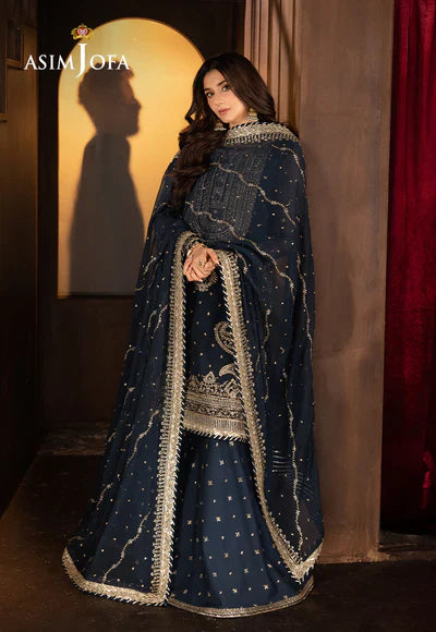ASIM JOFA Full Embroidered Wedding -Pcs
