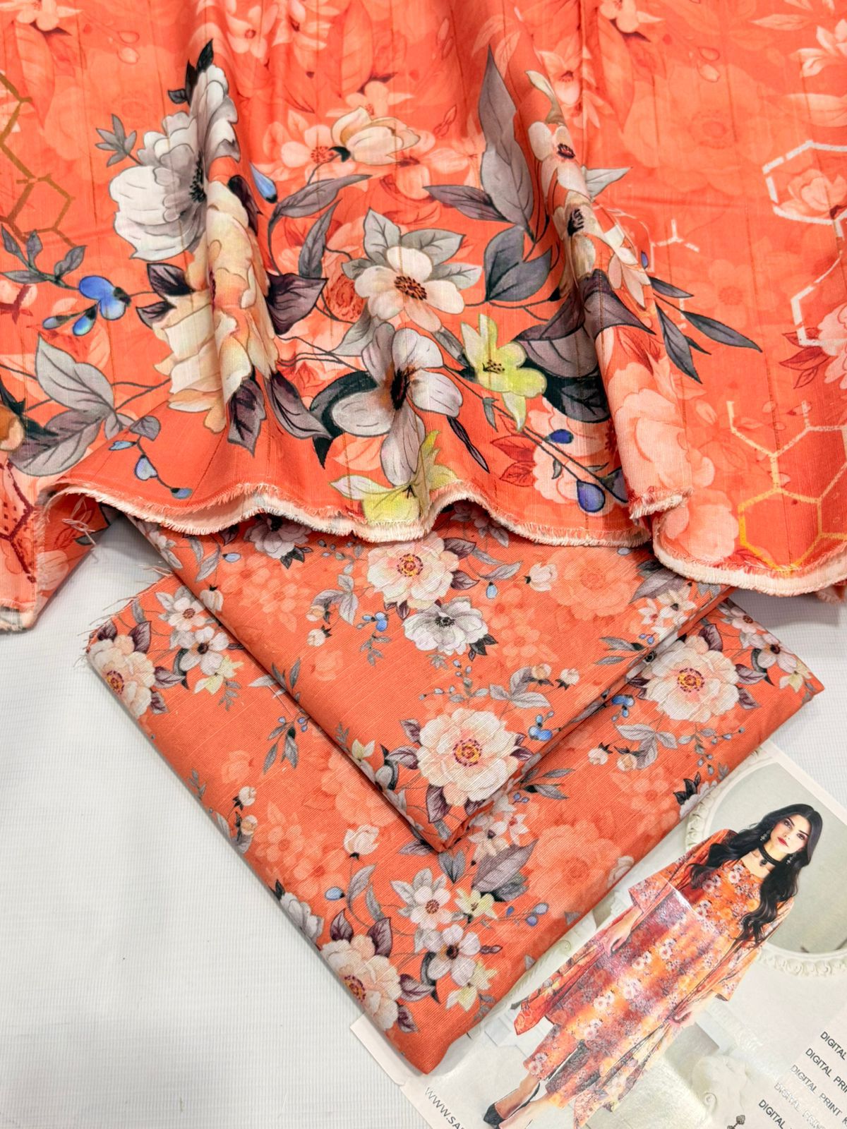 SAPPHIRE Premium Khadar Vol 3-Pc Suit