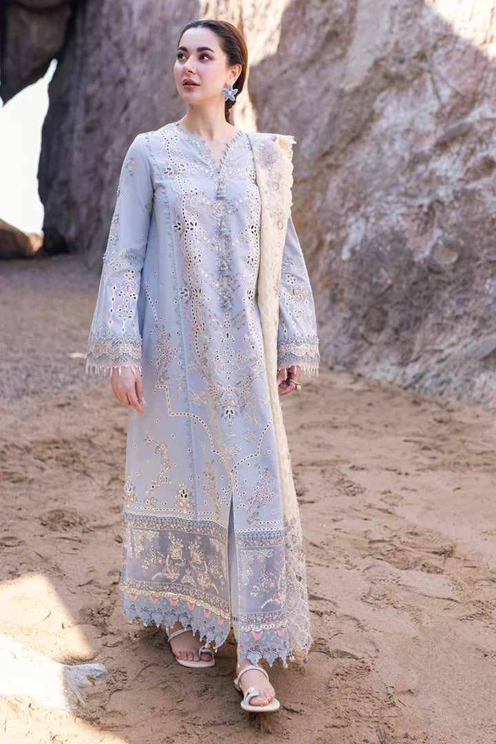 FIRUZE-QALAMKAR SAHIL KINARE LAWN- 3-Pcs