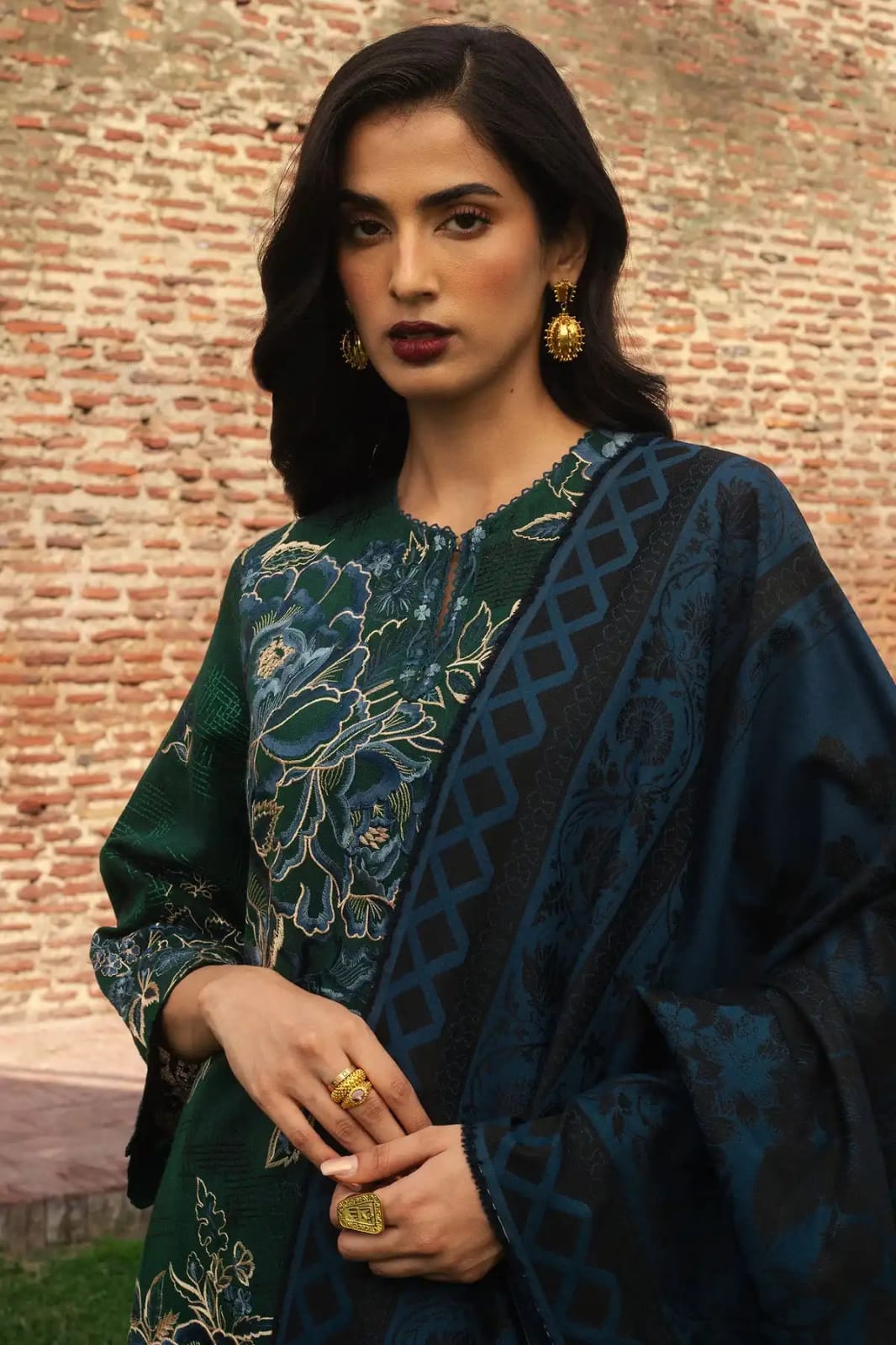 ZARA SHAH JAHAN Luxury Embroidered 3-Piece Suit
