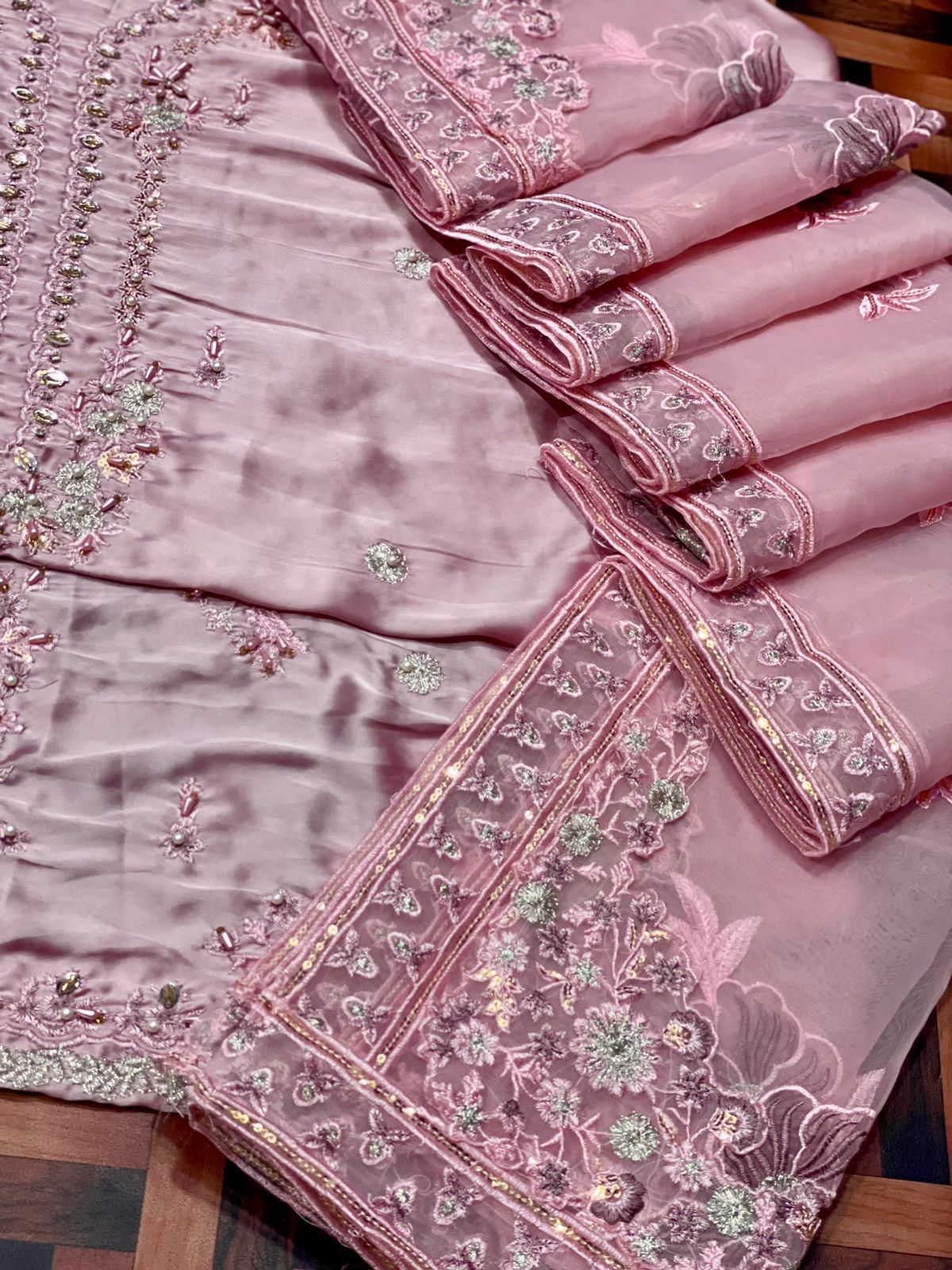 MUSHQ SHAMOZ SILK Fancy 3-Pcs