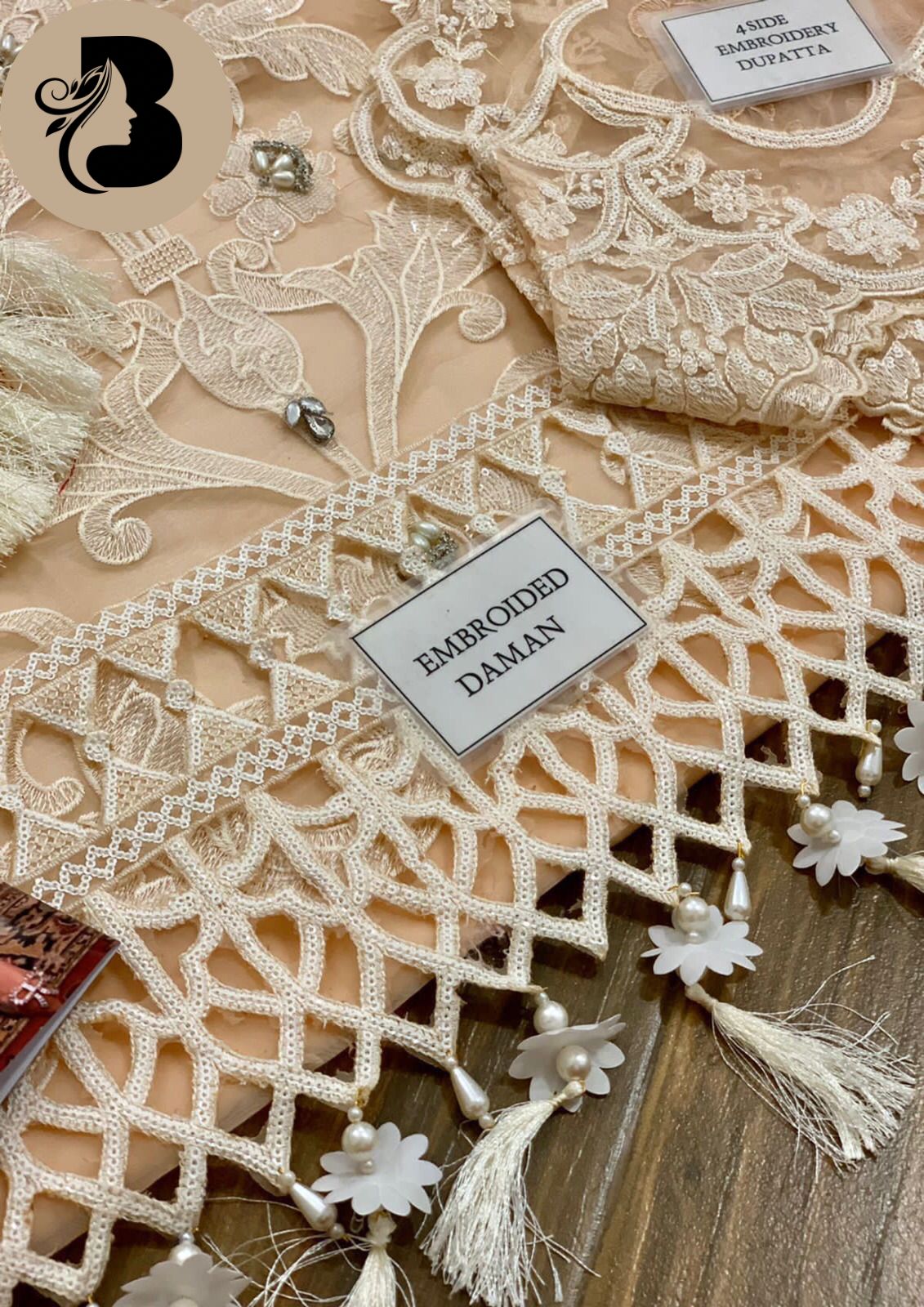 MARIA.B HERITAGE EDITION Heavy Embroidered 3-Pcs