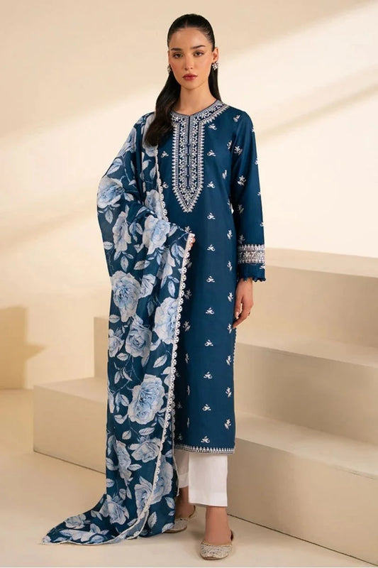 CROSS STITCH Luxury Embroidered 3-Pcs Suit