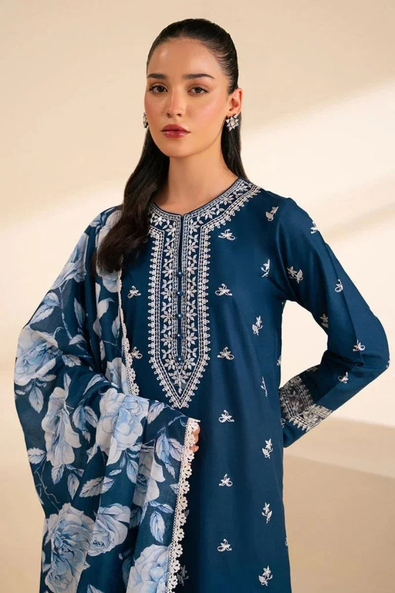 CROSS STITCH Luxury Embroidered 3-Pcs Suit