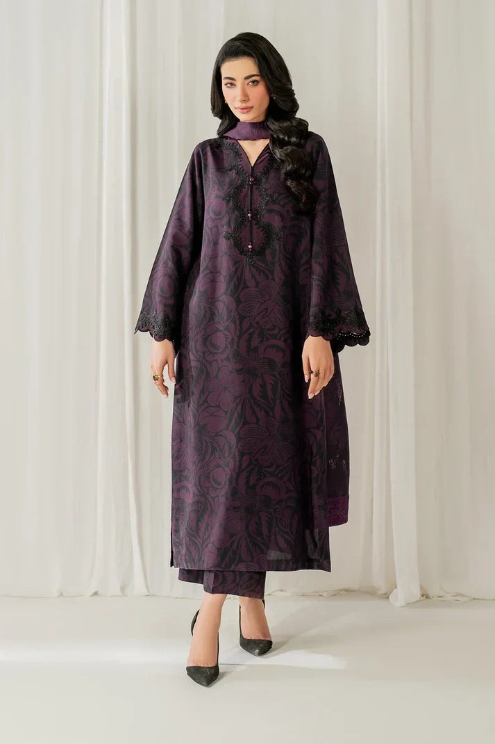 BAROQUE Premium Printed Lawn 3-Pcs Suit