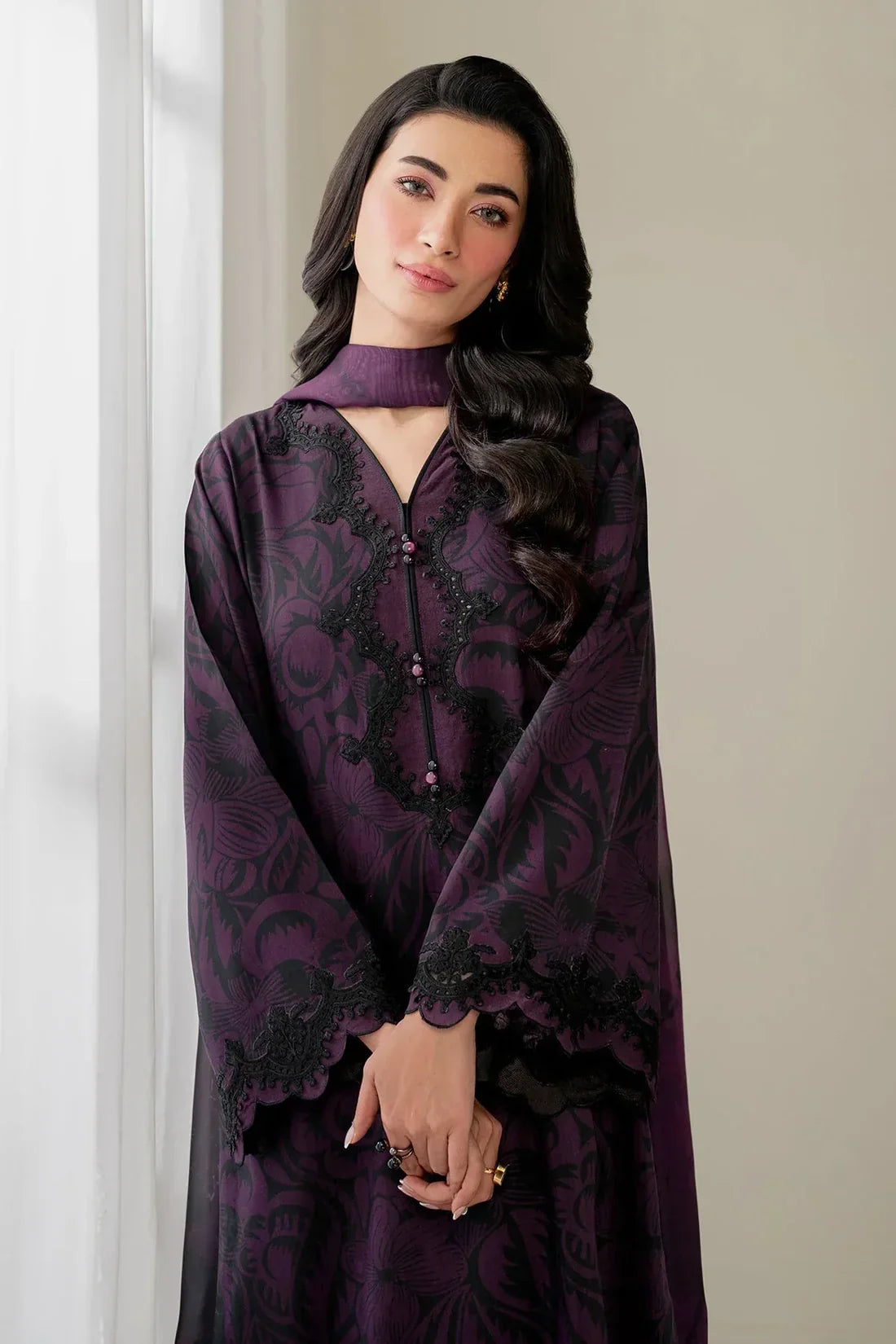 BAROQUE Premium Printed Lawn 3-Pcs Suit
