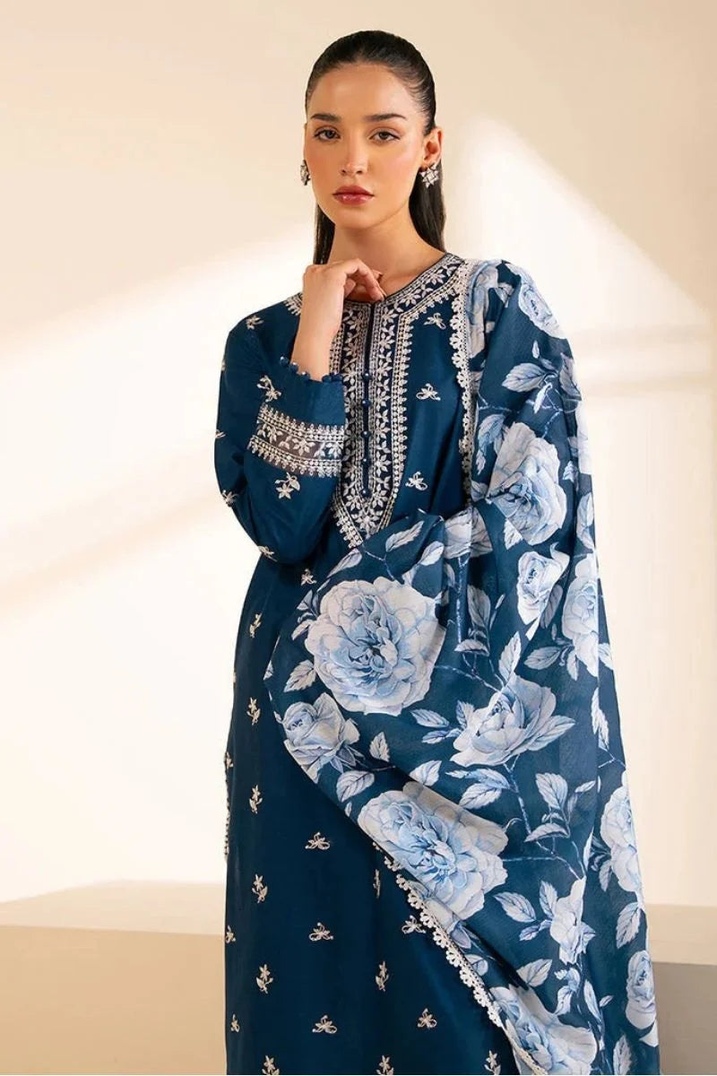 CROSS STITCH Luxury Embroidered 3-Pcs Suit