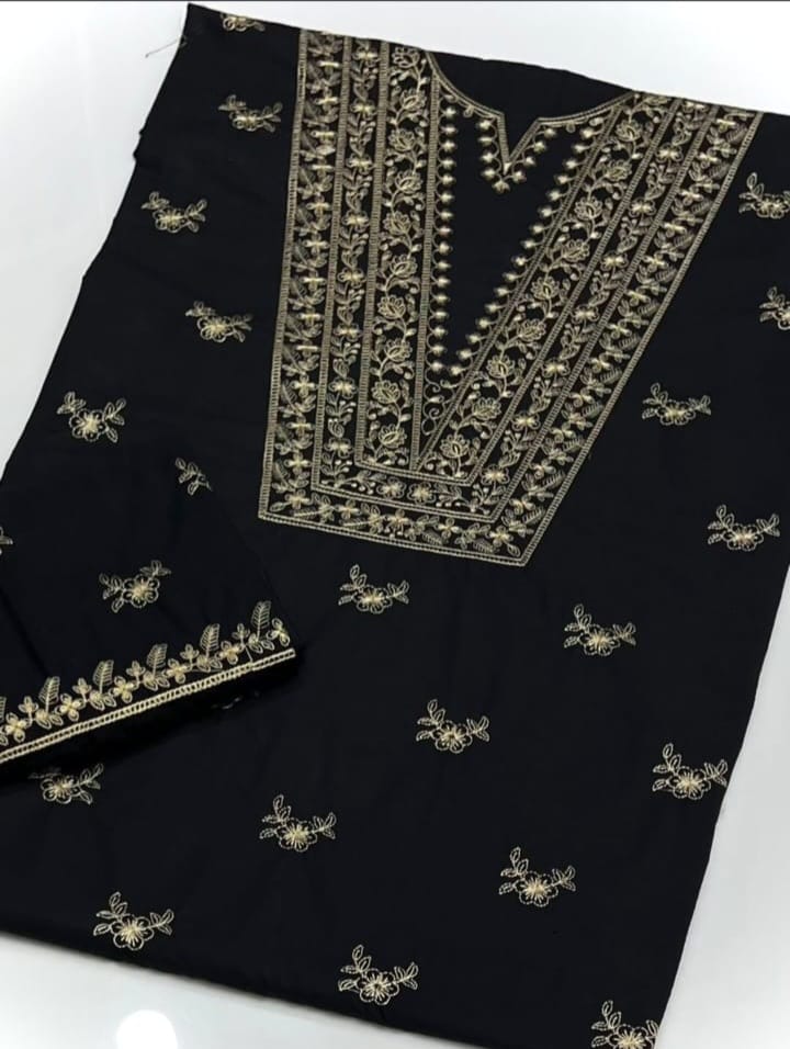 Luxury Embroidered Cotton 2-Pc Suit