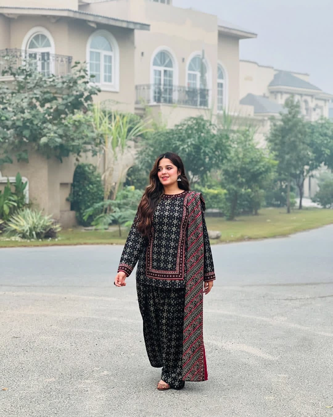 BIN SAEED Stylish Digital Khaddar 3-Pc Suit
