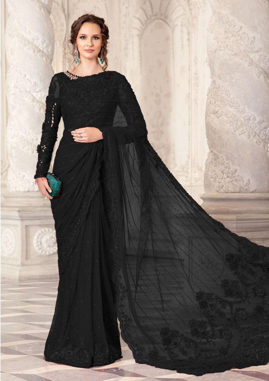 MARIA.B Fully Heavy Embroidered Net Saree
