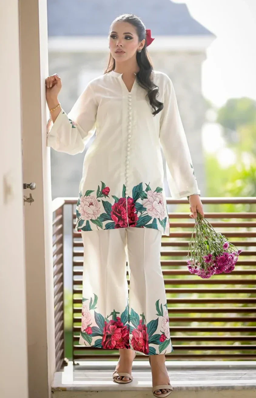 Tie N Die Digital printed 3-Pcs Suit