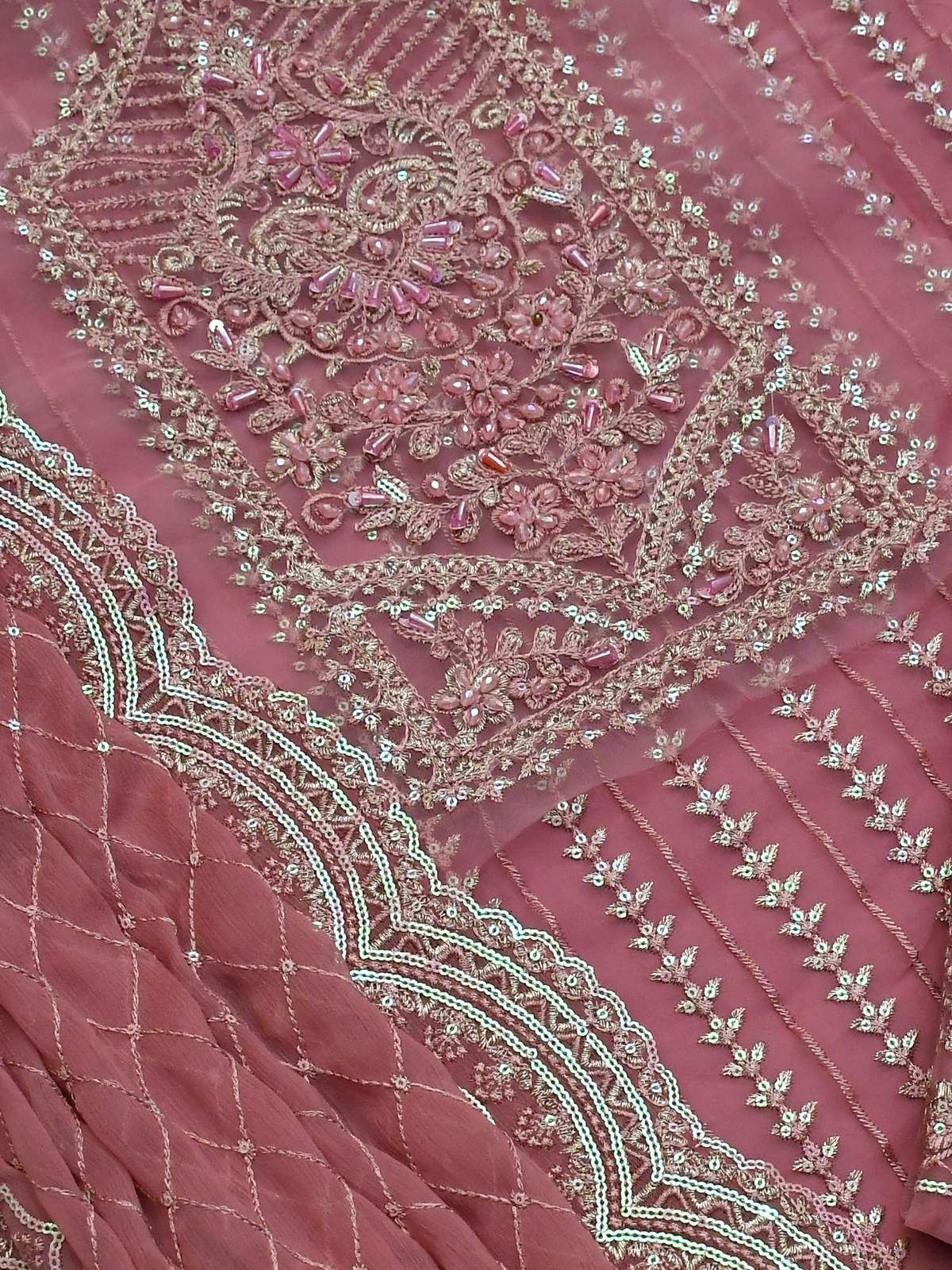 AKBAR ASLAM Soft Organza Fancy Embroidered 3-Pcs