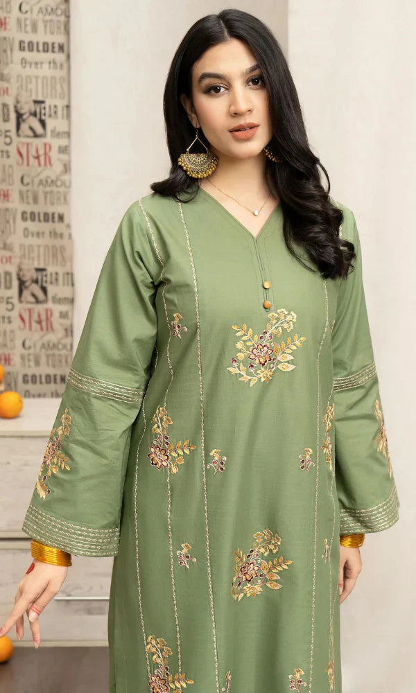 URGE Dhanak Embroidered 3-Pc Suit