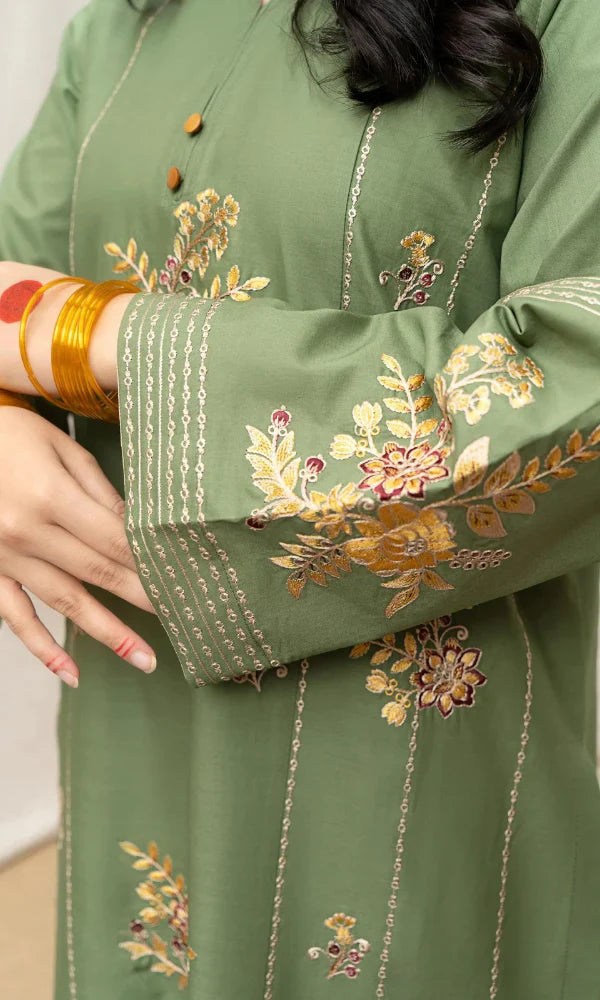 URGE Dhanak Embroidered 3-Pc Suit