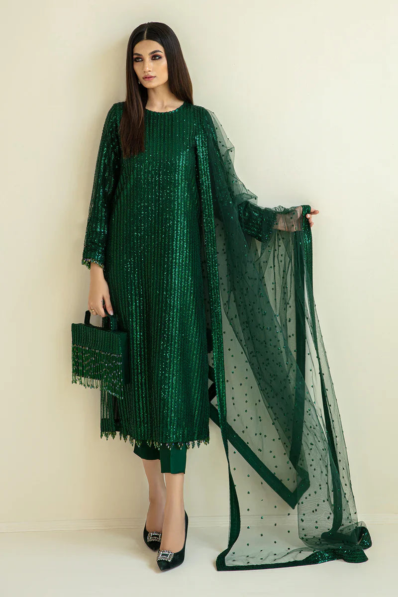 BAROQUE Luxury Party Wear 3-Pcs