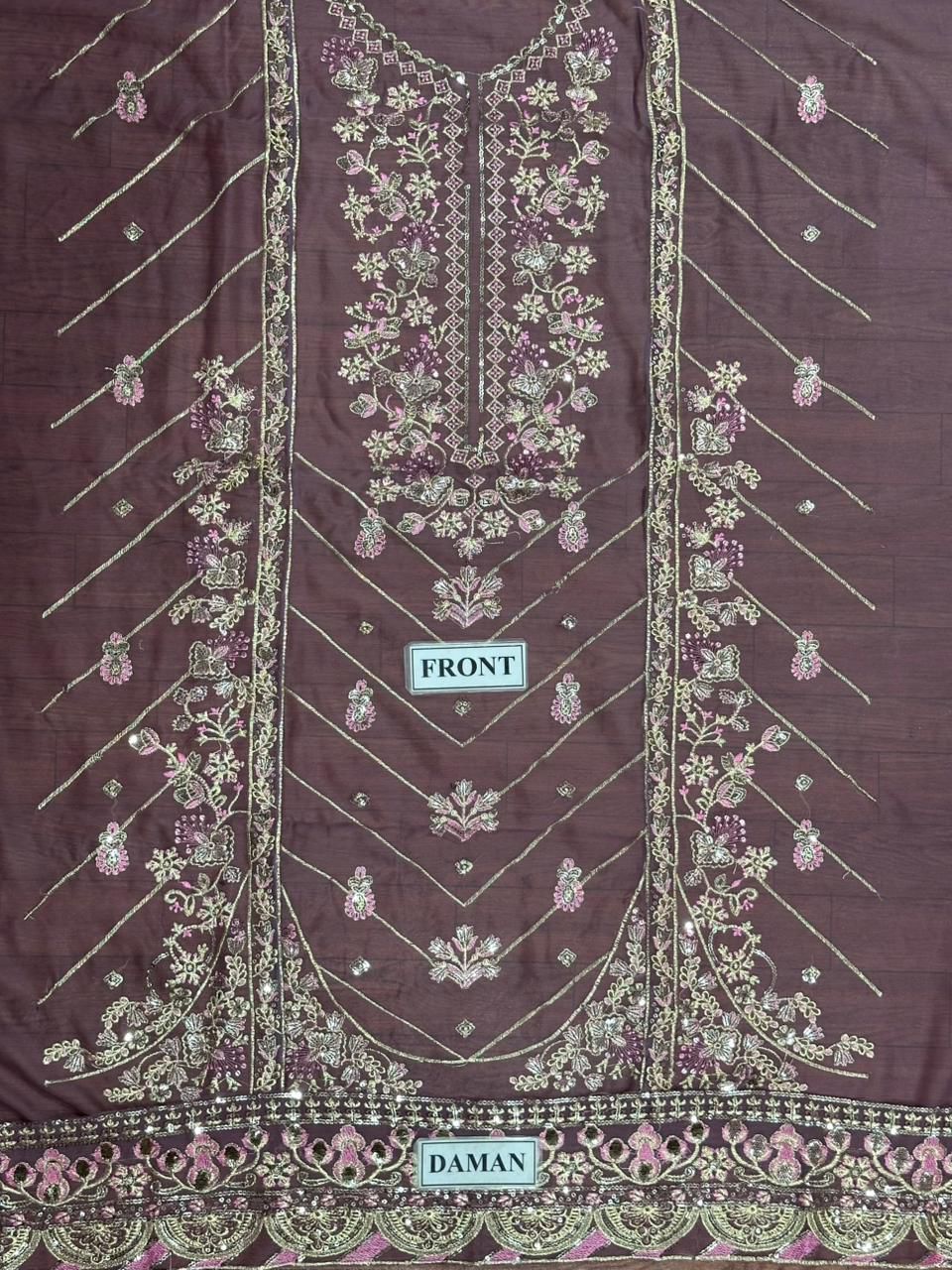 ASIM JOFA Embroidered Suit 3-Pcs