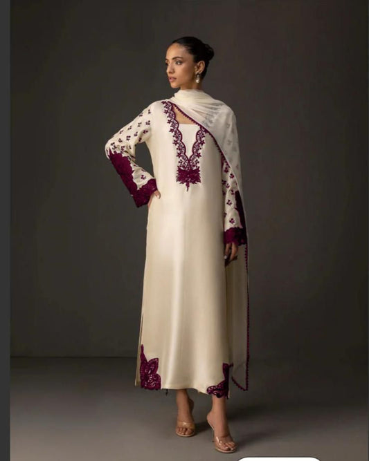 Digital Printed Shamooz Silk 3Pcs* Suit