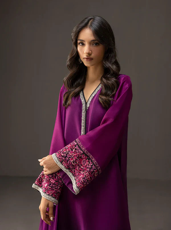 Zainab Chottani - Embroidered Silk 3-Pcs Suit
