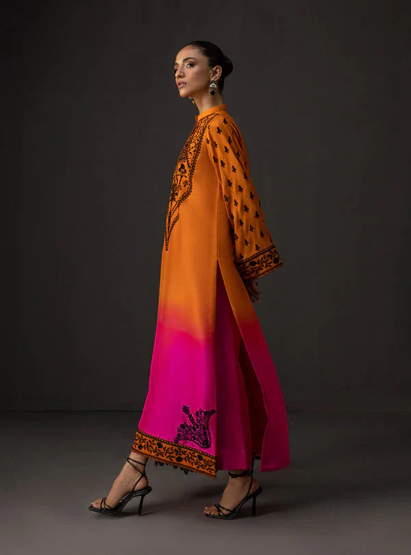Zainab Chottani - Embroidered Silk 3-Pcs Suit