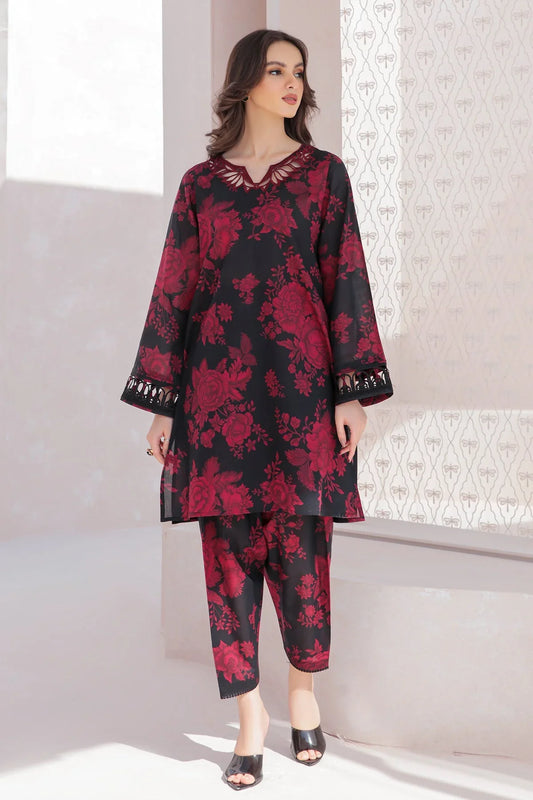 BAROQUE Printed Lawn 3-Pcs Suit