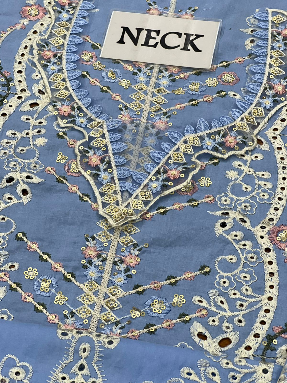 FIRUZE-QALAMKAR SAHIL KINARE LAWN- 3-Pcs