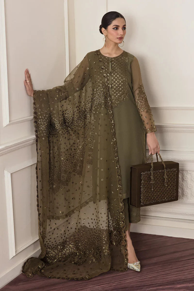 BAROQUE Fancy Embroidered 3-Pcs
