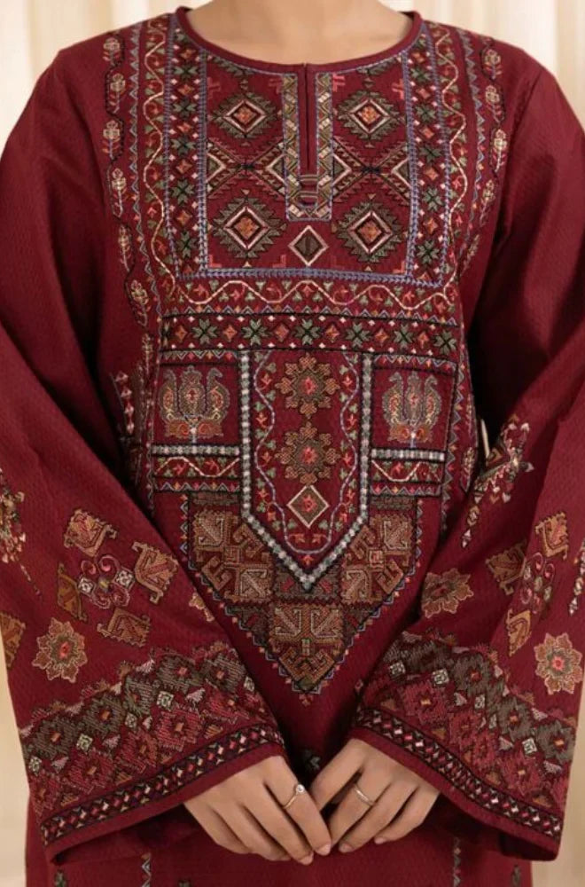 SAPPHIRE Premium Dhanak Embroidered 3-Pcs