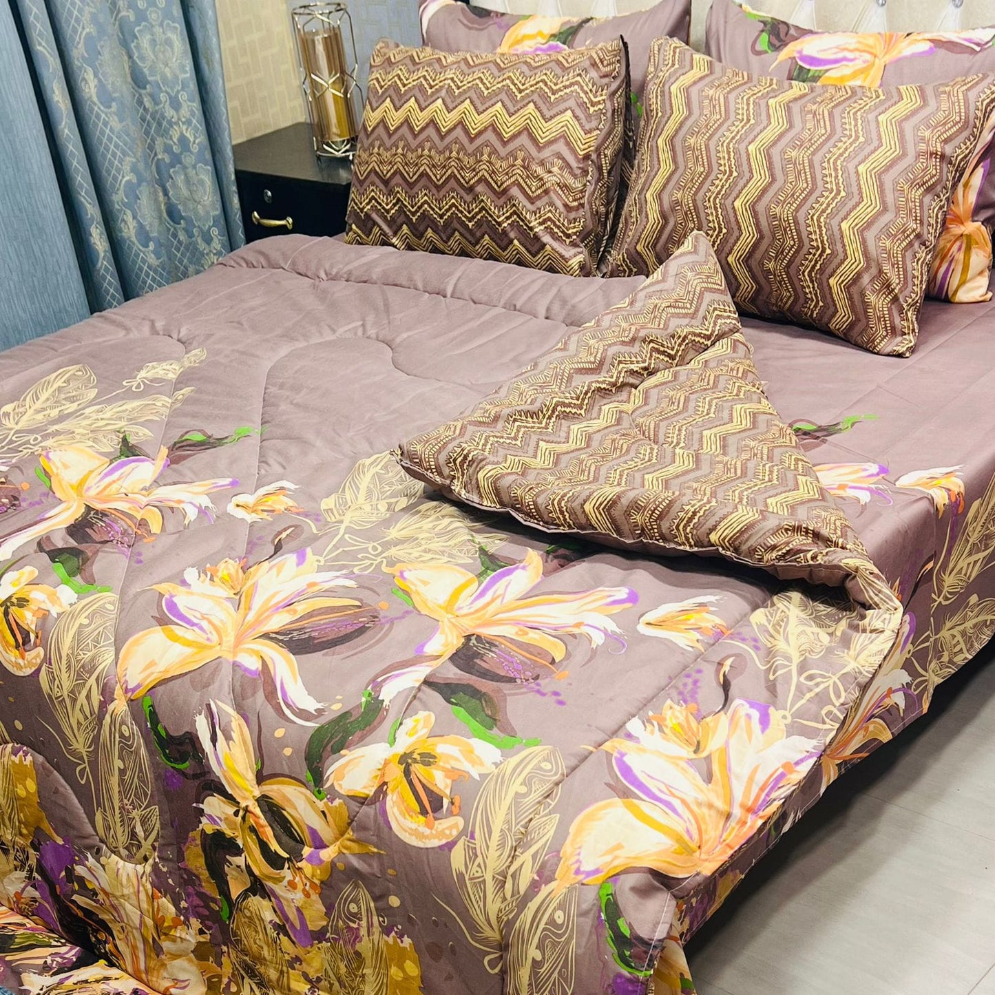 Printed 6 Pcs Vickie Razai Set