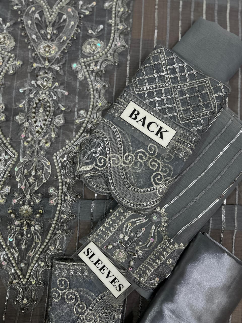 AFROZEH Luxury Chiffon Fancy 3-Pcs
