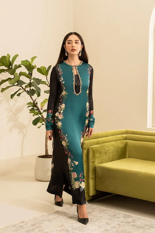 NISHAT | Pure Silk  3-Pcs Suit